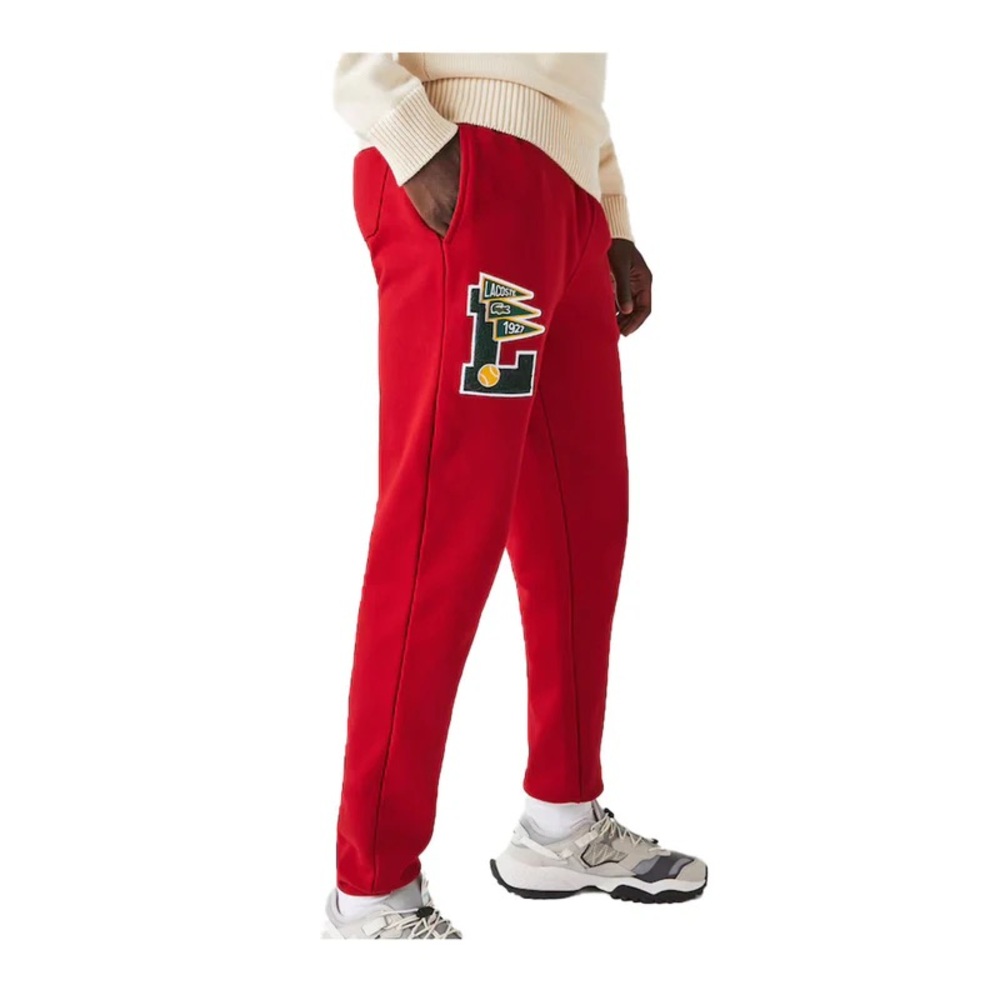 NWT Red Lacoste Sportswear Tapered Jogger for Men Size Large - Picture 6 of 9